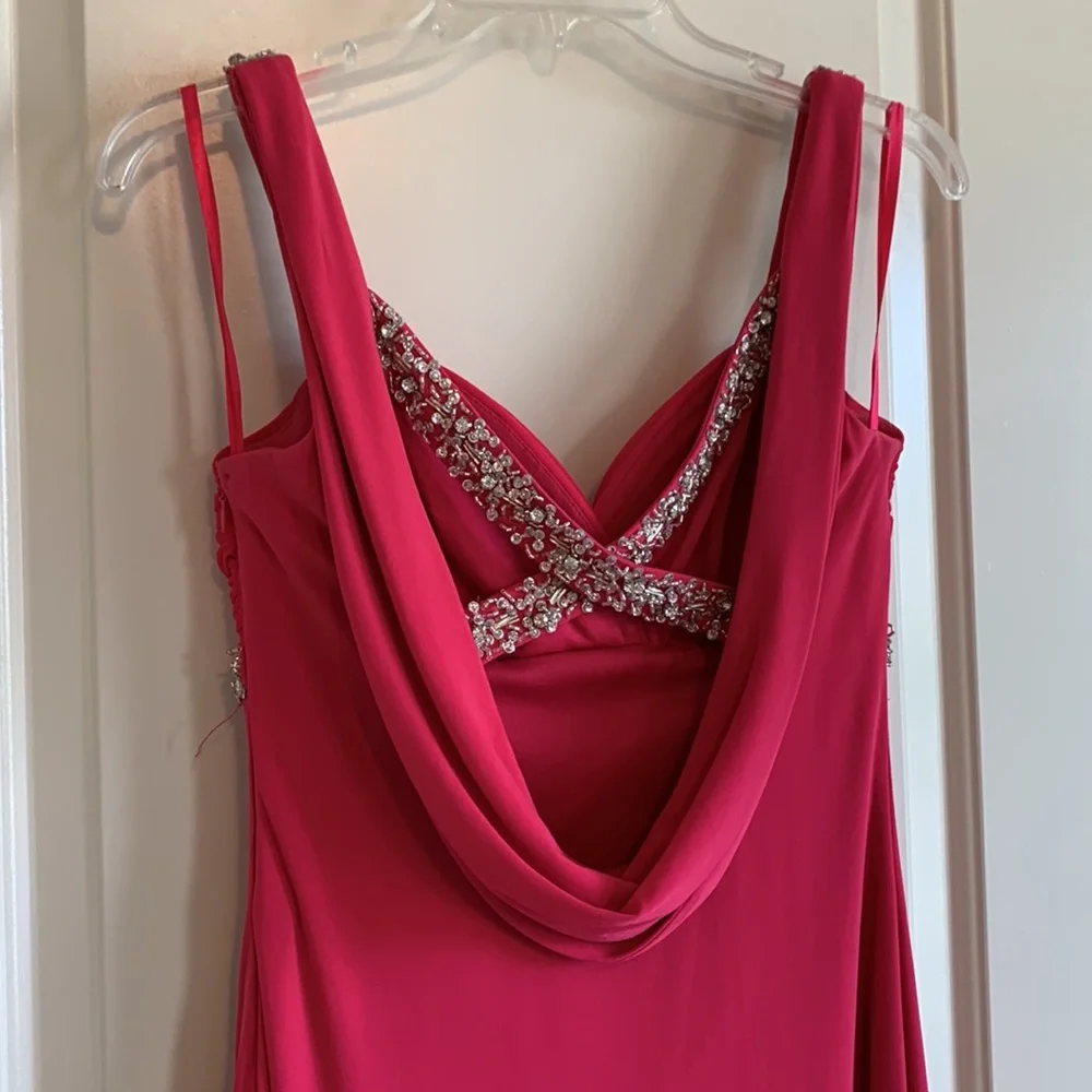 Formal Dress - Pink - Beaded - Size 4 - like New - Picture 4 of 6
